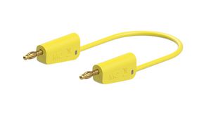 Test Lead Silicone 32A Zinc Copper / Gold-Plated 2m 1mm² Yellow