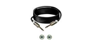 Câble audio, métal, Mono, Fiche jack 6.35 mm - Fiche jack mâle 6.35 mm, 6m