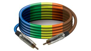 Audio Cable, Mono, RCA Plug - RCA Plug, 1m