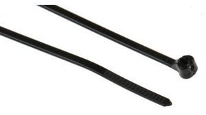 Cable Ties, Weather Resistant, 203.2mm x 2.29 mm, Black Nylon, Pk-1000