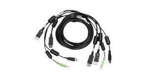 KVM Cable, USB / DisplayPort / Audio, 1.8m