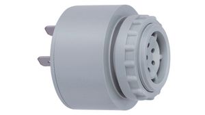 Electronic Buzzer 119 Continuous / Pulse Grey 230 VAC 20mA 90dBA 50Hz ABS / Polycarbonate Flat Plug IP30