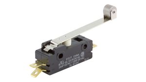 Micro Switch E, 15A, 2A, 1CO, Roller Lever