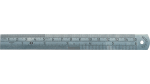 Steel Ruler, mm/inches 150mm Stainless Steel