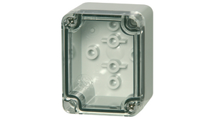 Plastic Enclosure Euronord 65x45x50mm Light Grey / Transparent Polycarbonate IP66 / IP67