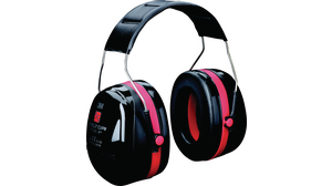 Peltor Optime I-gehoorbeschermingshoofdband 35dB Zwart/rood