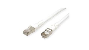 Patchkabel, RJ45-Steckverbinder - RJ45-Steckverbinder, Cat 6, S/FTP, 1m, Weiss
