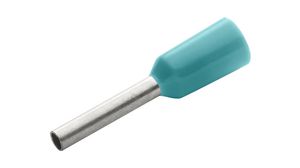 Bootlace Ferrule 0.34mm² Turquoise 10mm Pack of 100 pieces