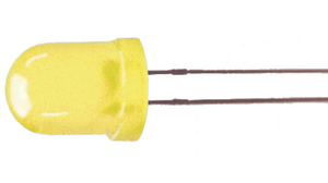 LED 590nm Yellow 8 mm T-2 1/2