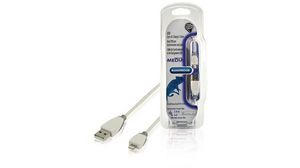 Sync and Charge Cable, Apple Lightning - USB-A Plug, 2m, White