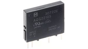 Halfgeleider-relais, AQG, 1NO, 2A, 264V, Radiale kabels