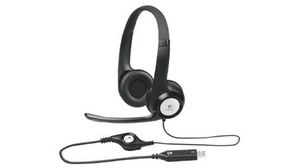Headset, H390, Stereo, On-Ear, 20kHz, USB, Black