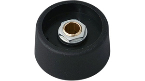 Drehknopf ohne Aussparung 31mm Schwarz Kunststoff Ohne Markierungslinie Drehpotentiometer