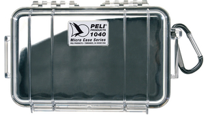 Protective Container, 166x100x44mm, Black / Clear