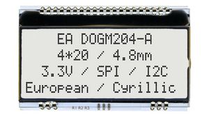LCD-punktmatrixdisplay 4.82 mm 4 x 20