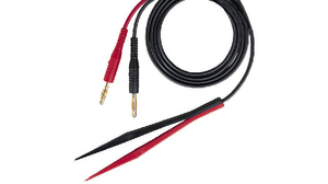 Surface Mount Device Probe Silicone Gold-Plated Beryllium Copper 1.2m Black / Red