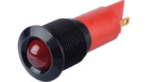 LED-indikatorLoddeøre/Faston 2,8 x 0,8 mm Fast Rød DC 24V