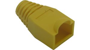 Manchon en PVC avec délestage de traction RJ, 6.5 mm, jaune