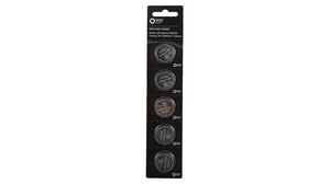 Button Cell Battery, CR2450, 3V, Pack of 5 pieces
