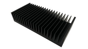 Refroidisseur Noir anodisé 0.54W/°C 100x200x40mm