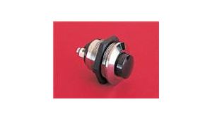 Pushbutton Switch, SPST, Momentary, 2A, 12VDC, Screw Terminal, Panel Mount-threaded