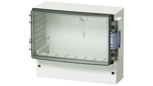 Kunststoffgehäuse mit transparentem Deckel Cardmaster 160x106x188mm Grau Polycarbonat IP65