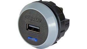 Ładowarka, Car, 1x USB-A, 2.1A, 10W, Czarny