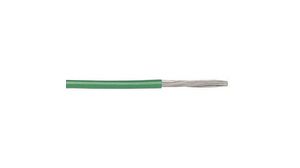 Premium Series Green 0.23 mm² Hook Up Wire, 24 AWG, 7/0.20 mm, 30m, PTFE Insulation
