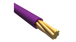 EcoWire Series Purple 0.08 mm² Hook Up Wire, 28 AWG, 7/0.12 mm, 30m, MPPE Insulation