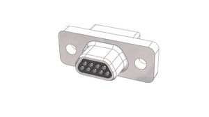 Micro-D Connector, Shell Plating - Cadmium, Plug, DA-15, Solder Cup