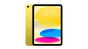 Surfplatta, iPad 10th Gen, 10.9" (27.7 cm), 4G LTE / 5G NR, 256GB Flash, 4GB, Gul