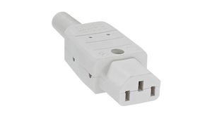 Power Entry Connector, Socket, Straight, C13, 10A