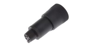 Binder Circular Connector, 5 Contacts, Cable Mount, Subminiature Connector, Socket, Female, IP40, 719 Series