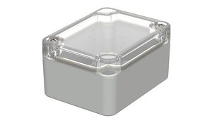 Plastic Enclosure with Clear Lid Euromas 50x65x35mm Light Grey Polycarbonate IP66