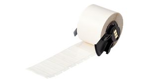 Rouleau d'étiquettes, Polyester, 38.1 x 12.7mm, 500pièces, Blanc