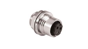 Circular Connector Housing, Socket, Contacts - 4, 10A, Straight