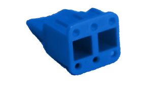 Wedge Lock, Contacts - 6, Plug, PX00, Blue