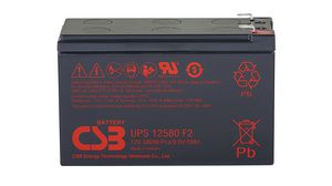 Rechargeable Battery, Lead-Acid, 12V, 9.4Ah, Blade Terminal, 6.3 mm