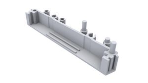 DIN Rail Support End Section, Mini, 11.3x82x15.8mm, Grey, Polyamide, IP20