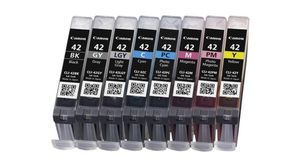 Ink Cartridge, CLI42, 8pcs, Black / Grey / Light Grey / Cyan / Magenta / Yellow / Photo Cyan / Photo Magenta
