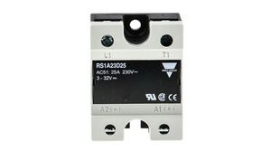 Solid State Relay, 25 A Load, Panel Mount, 265 V ac Load, 32 V dc Control