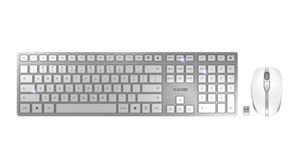 Keyboard and Mouse, 2400dpi, DW9100, BE Belgium, AZERTY, Wireless / Bluetooth / Cable