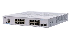 Ethernet Switch, RJ45 Ports 16, Fibre Ports 2, SFP, 1Gbps, Layer 3 Managed