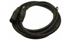 Audio Cable, XLR 3-Pin Plug - XLR 3-Pin Socket, 2m
