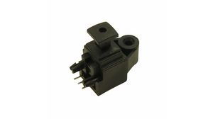 Optical Connector with Cover, Right Angle, Socket, Black