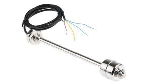SSF67 Series Vertical Stainless Steel Float Switch, Dual Switch Point Float, 1m Cable, Direct Load,