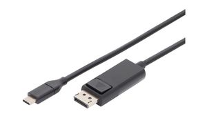 Videokabel, DisplayPort, zástrčka - Zástrčka USB C 2m