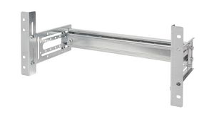 DIN Rail Holder for 19" Cabinets, 223mm, Grey