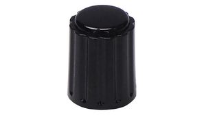 Classic Collet Knob 4.05mm Black Plastic Without Indication Line