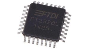 FT232BL, USB to Serial UART, 32-Pin LQFP